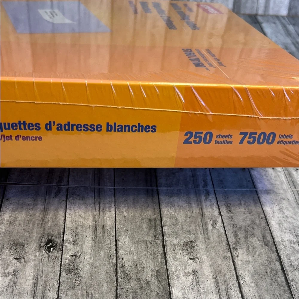 Staple Orange and White Mailing Labels